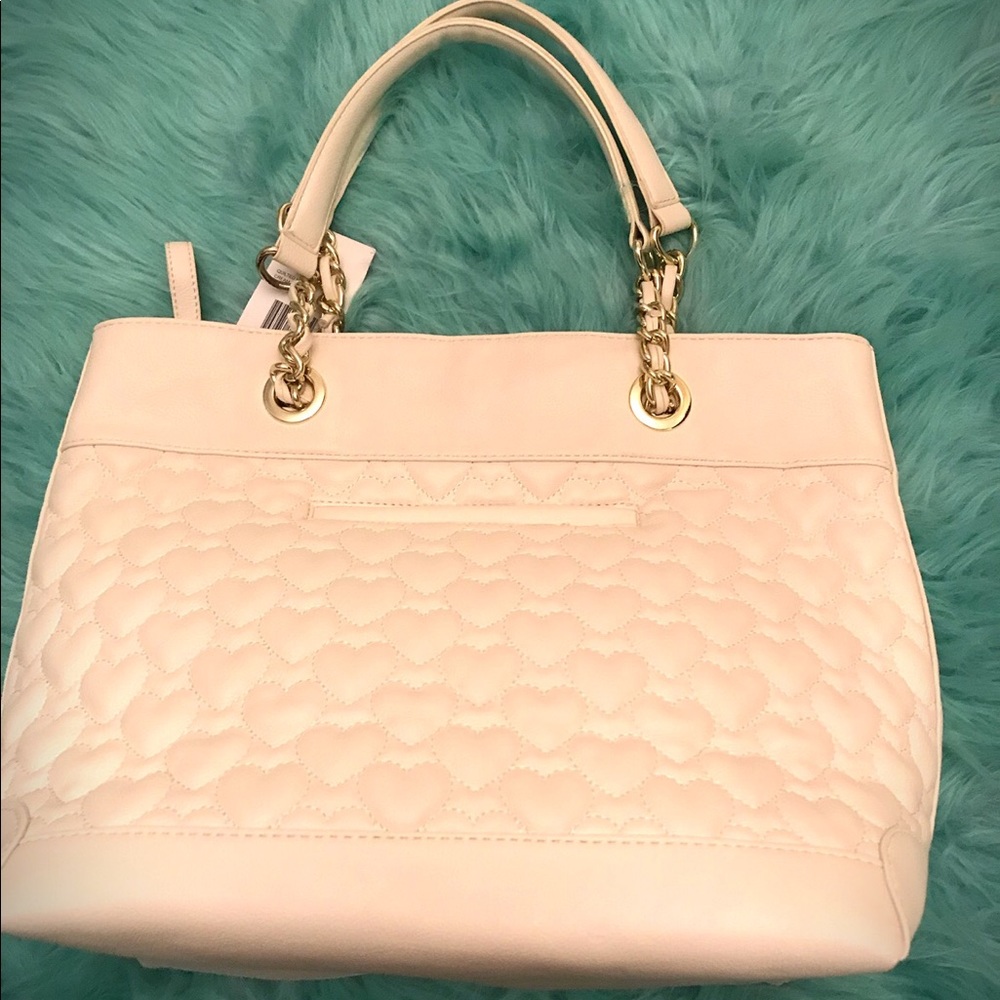 Betsey Johnson Quilted Heart Tote